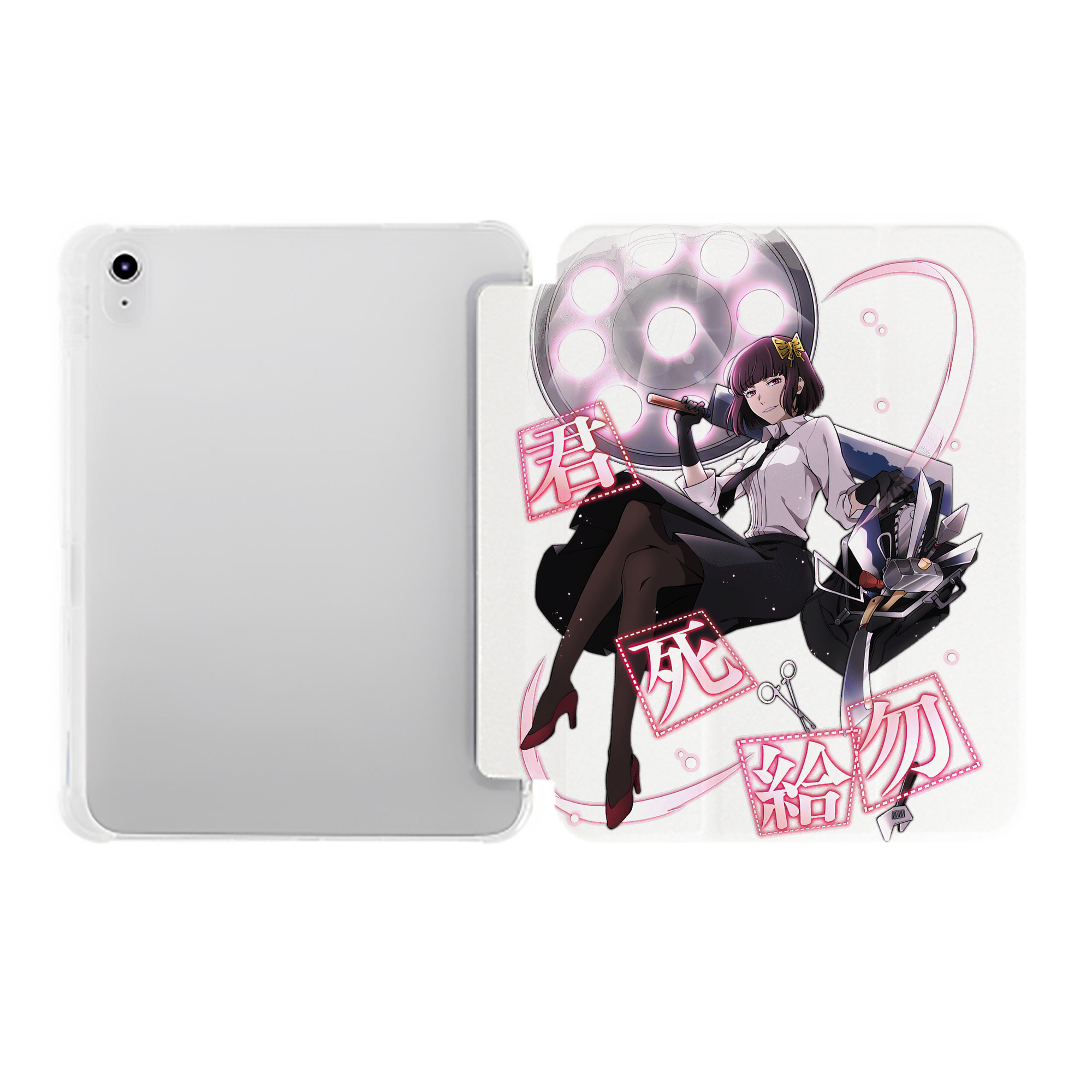（画像用） 文豪ストレイドッグス Bungo Stray Dogs IPad ケース ペン収納付き 三つ折りスタンド PUレザー×シリコン 対応機種9.5/10.5/10.9インチ